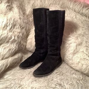 Salvatore Ferragamo Black Suede Boots